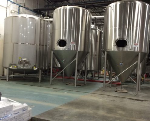 Highland Brewery Tanks In place