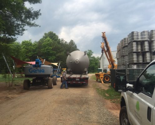 Highland Brewery Tank Equipment Rigging